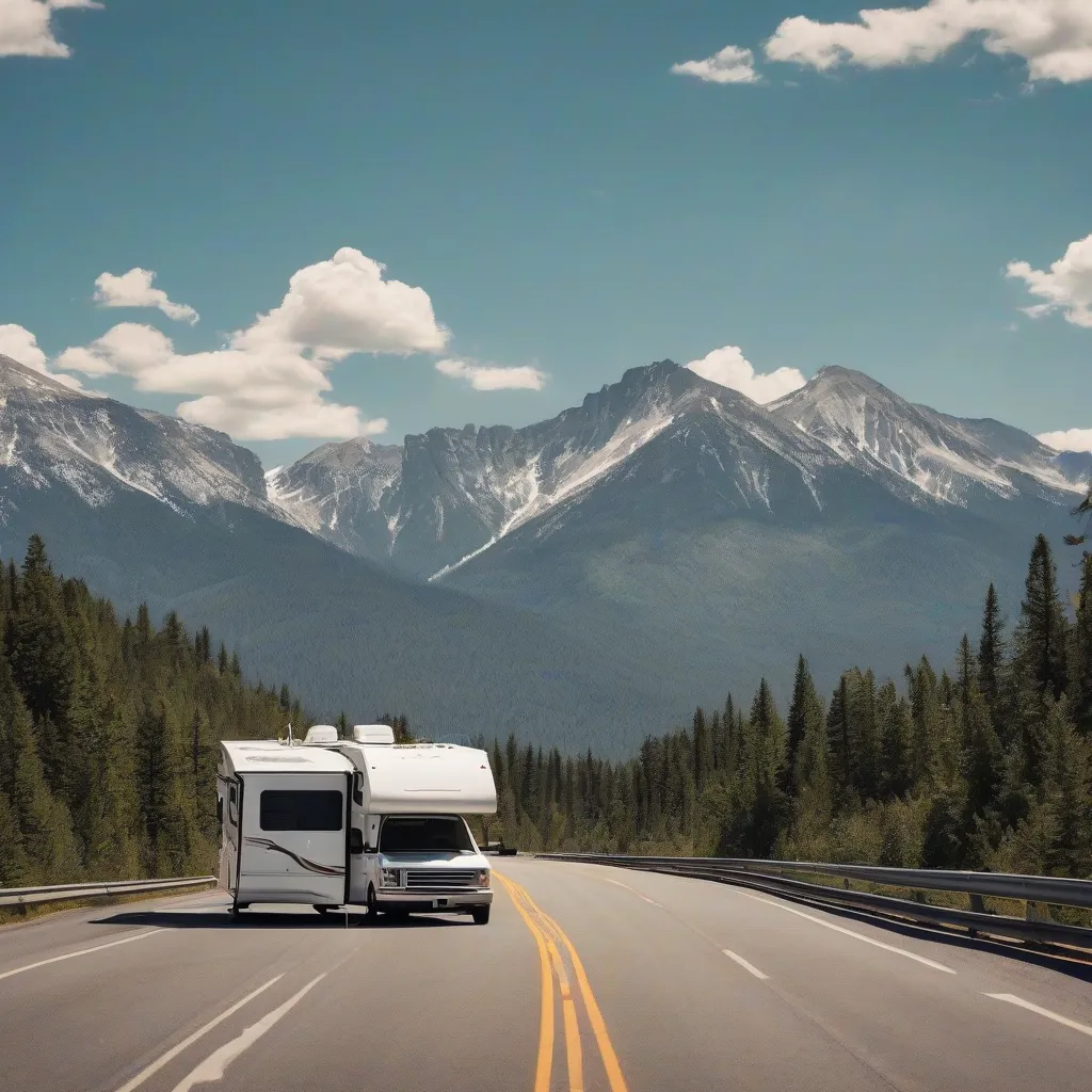 RV on the open road