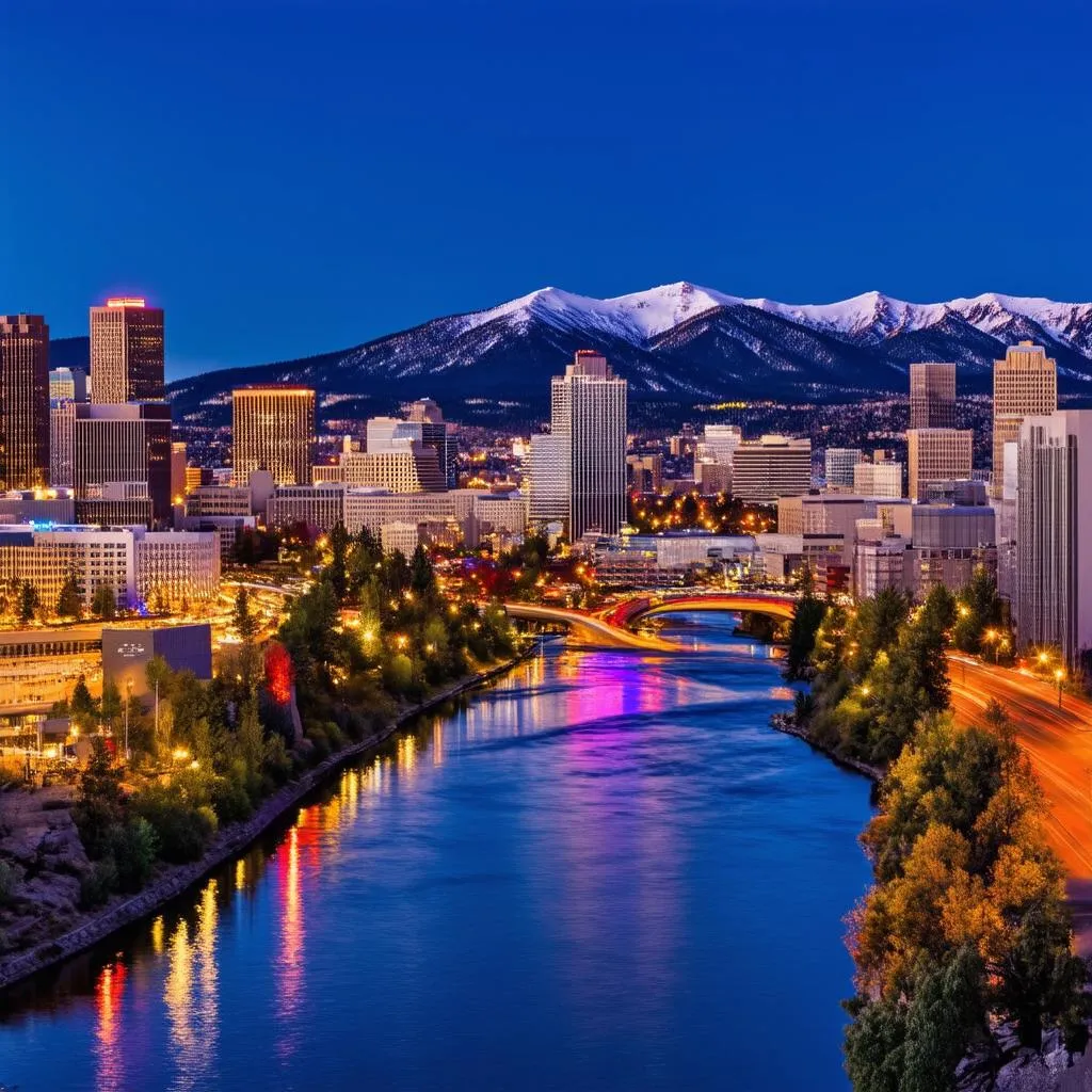 Reno Skyline at Night