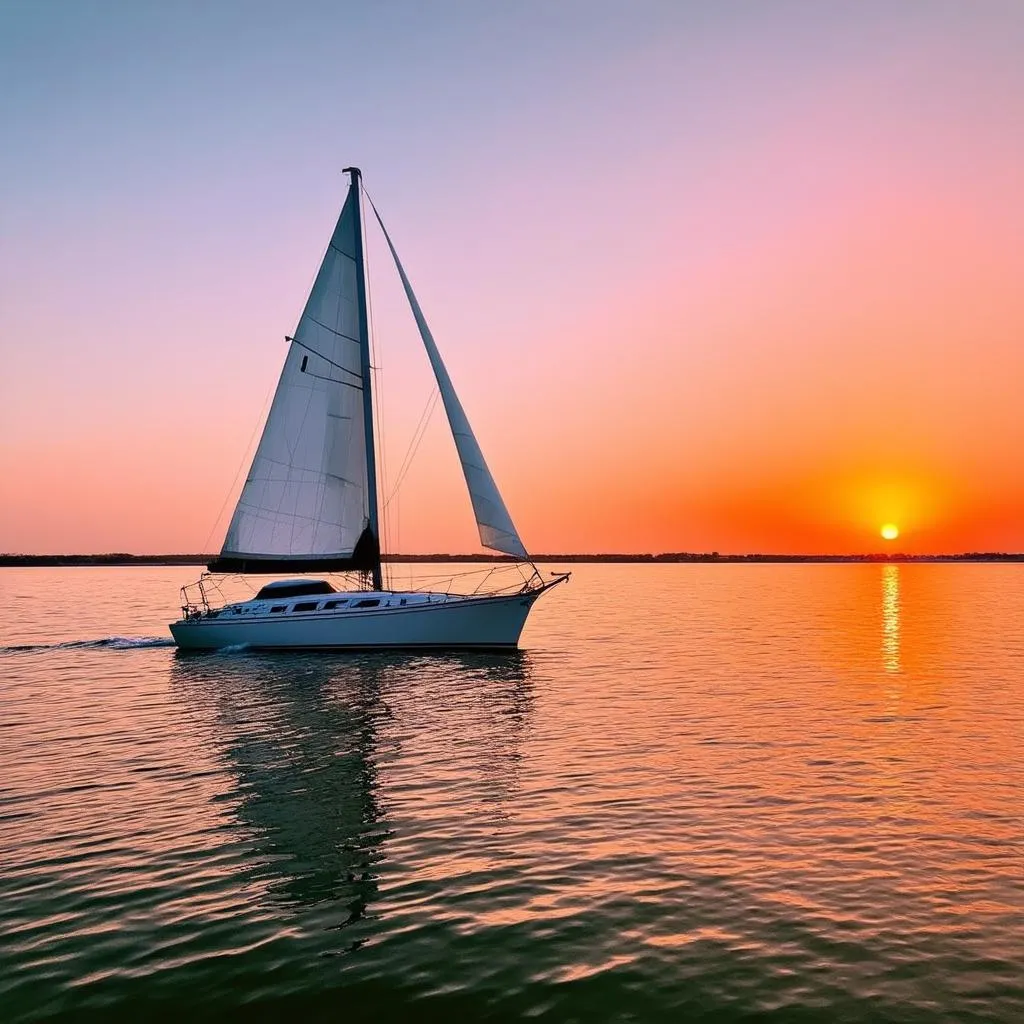 Serene Sunset Sail