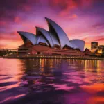 Sydney Opera House at sunset