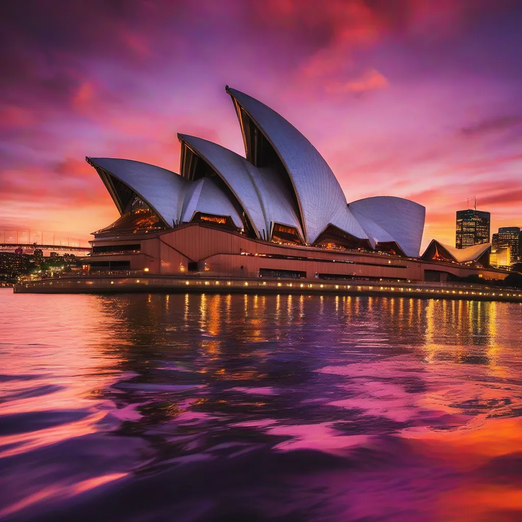 Sydney Opera House at sunset