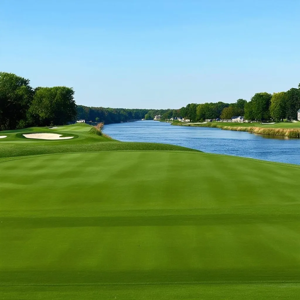 Aerial view of TPC River Highlands