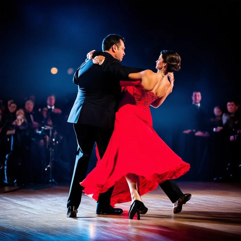 Passionate Tango Dancers in Buenos Aires