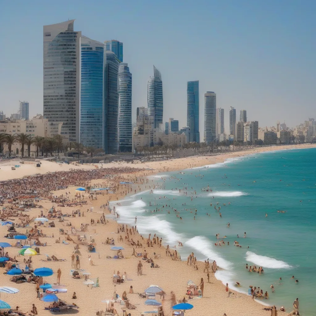 Modern Cityscape and Beach