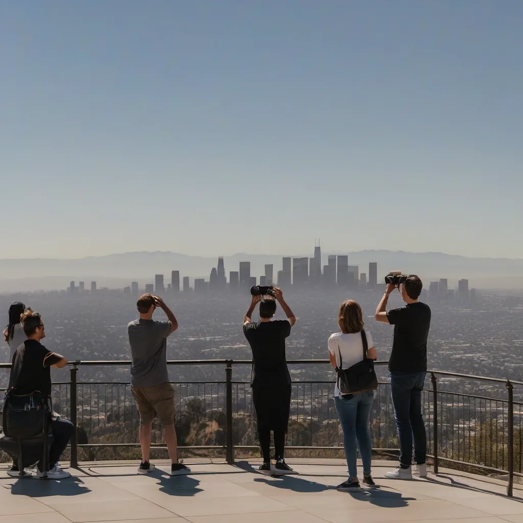 Griffith Observatory Visitors