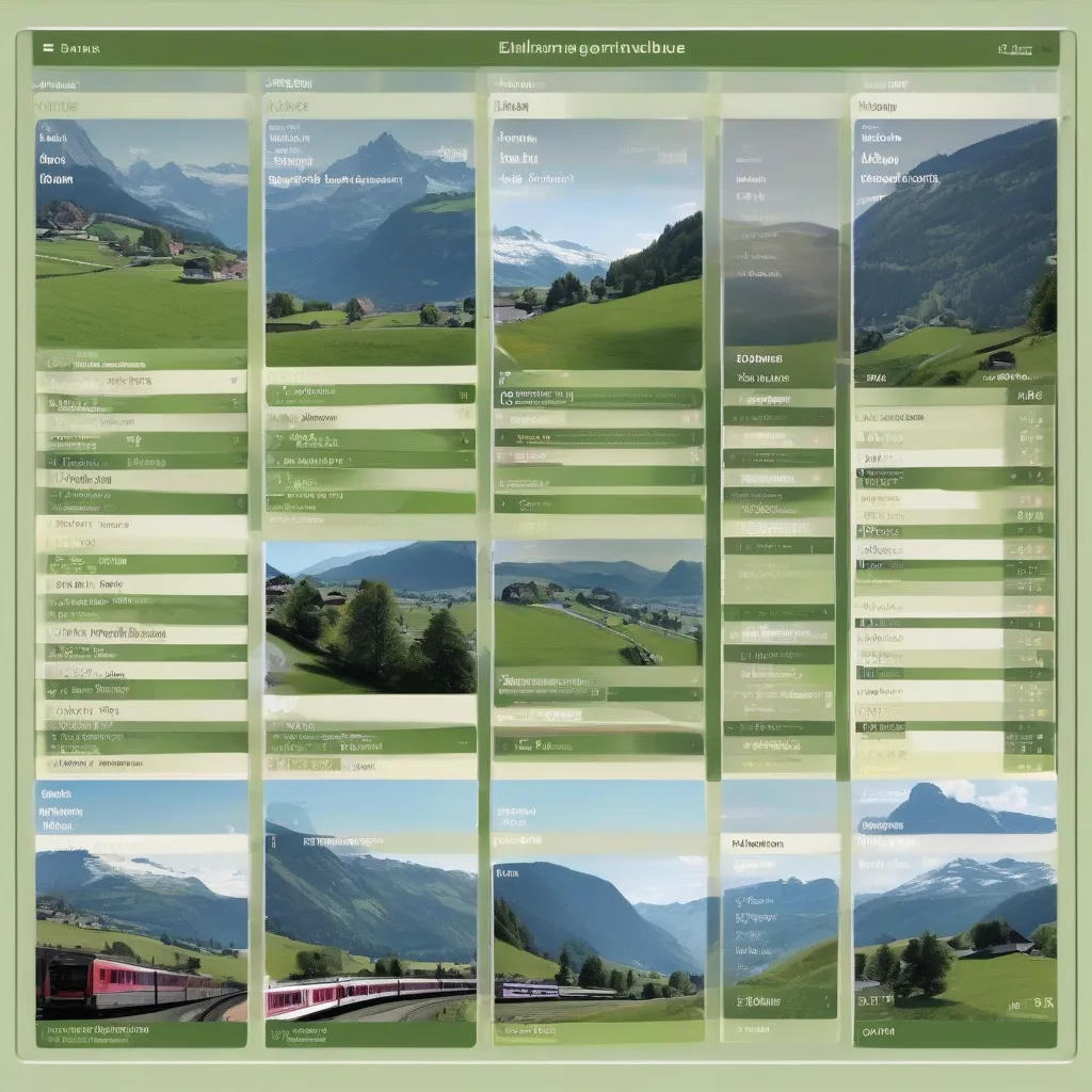 Swiss Train Schedule