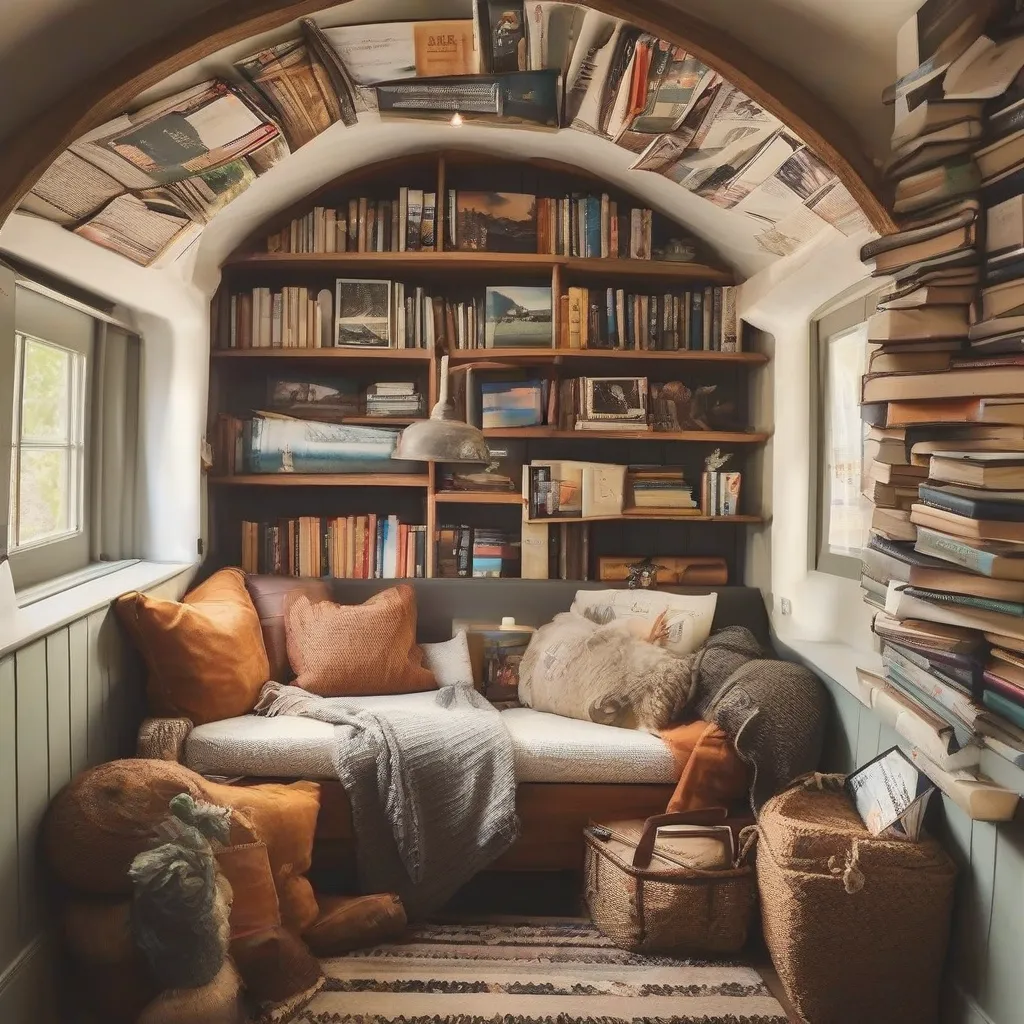 A stack of well-worn travel books sits on a wooden table next to a steaming cup of coffee