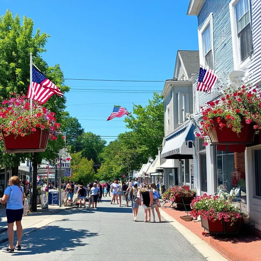 Charming Main Street in Cromwell