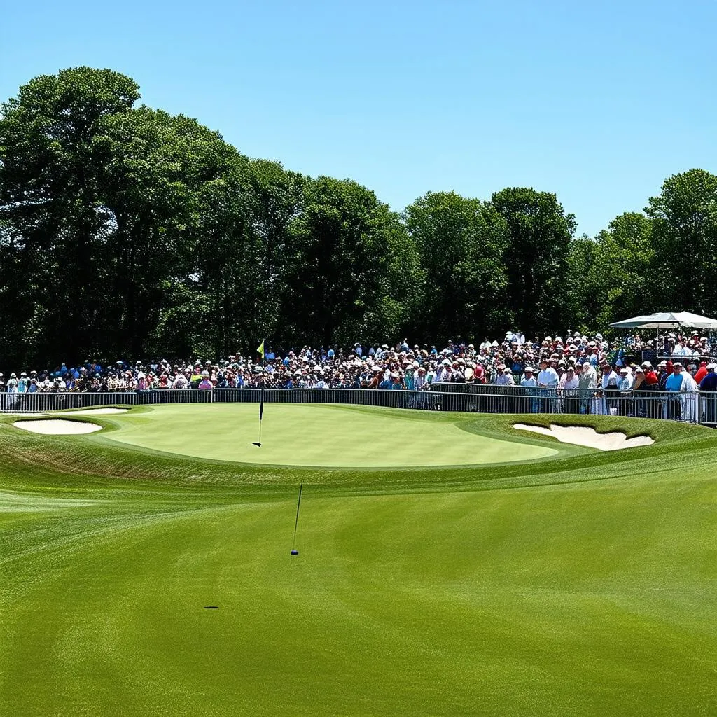 Crowds at the Travelers Championship