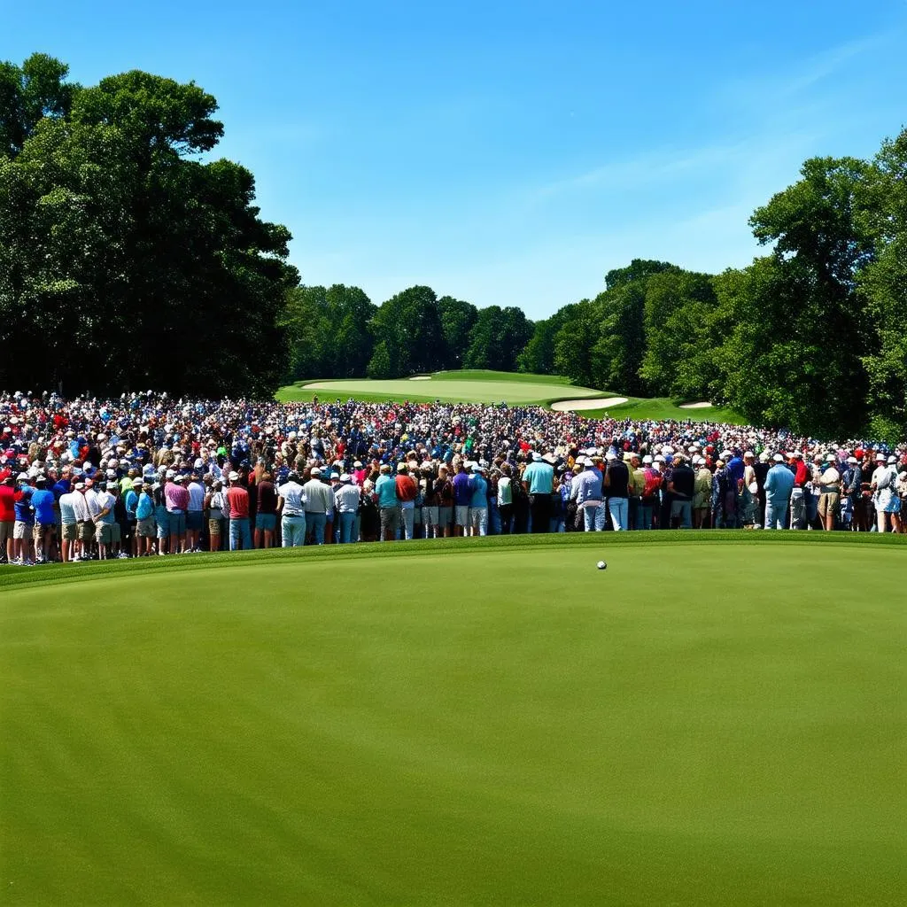 Crowds at the Travelers Championship