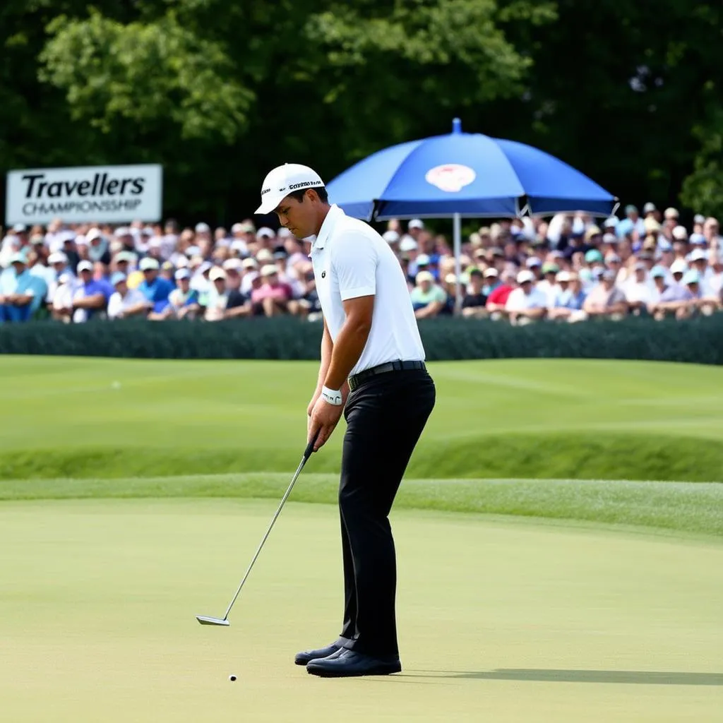 Golfer at the Travelers Championship