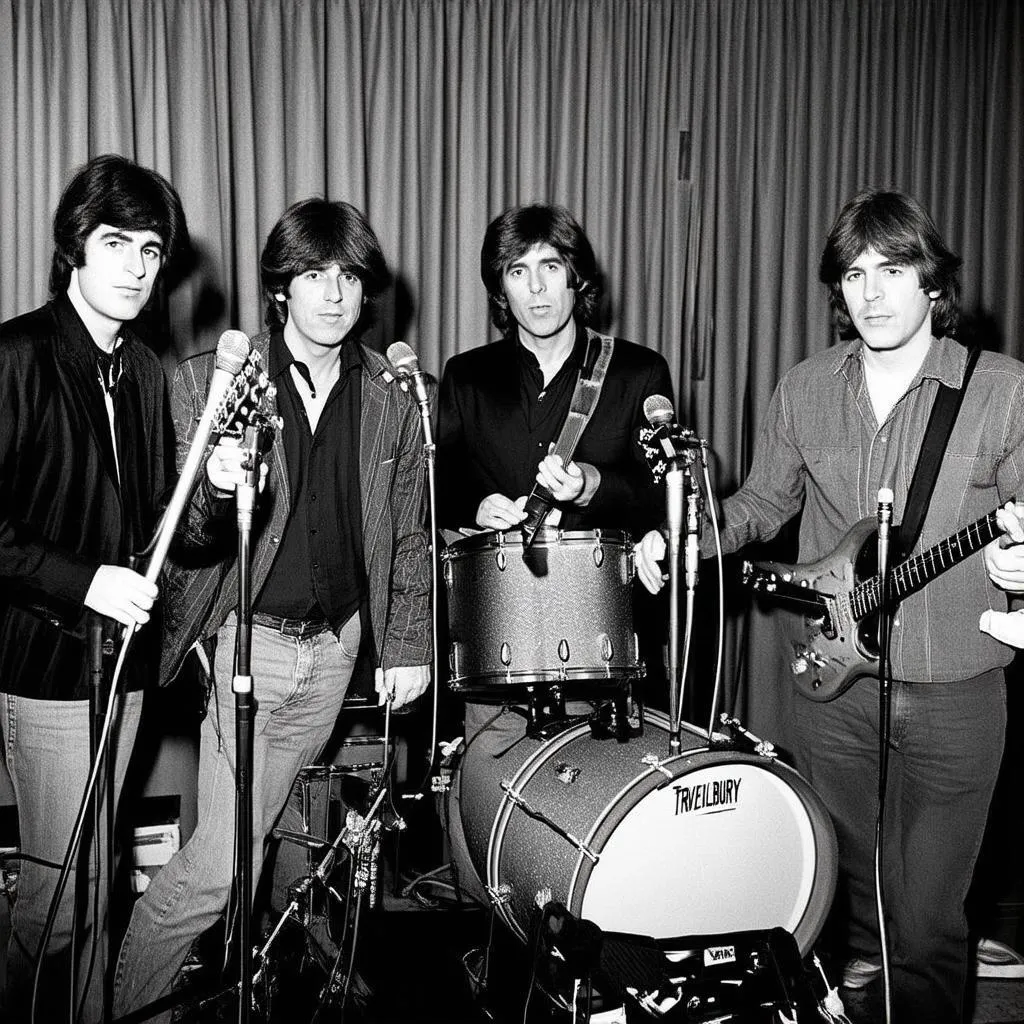 The Traveling Wilburys in the Studio