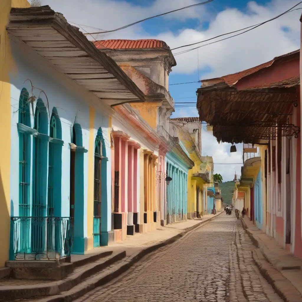 Colorful colonial architecture in Trinidad, Cuba