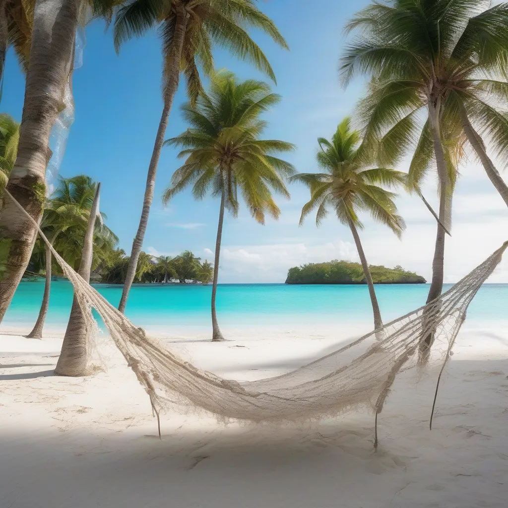 Relaxing on a Tropical Beach