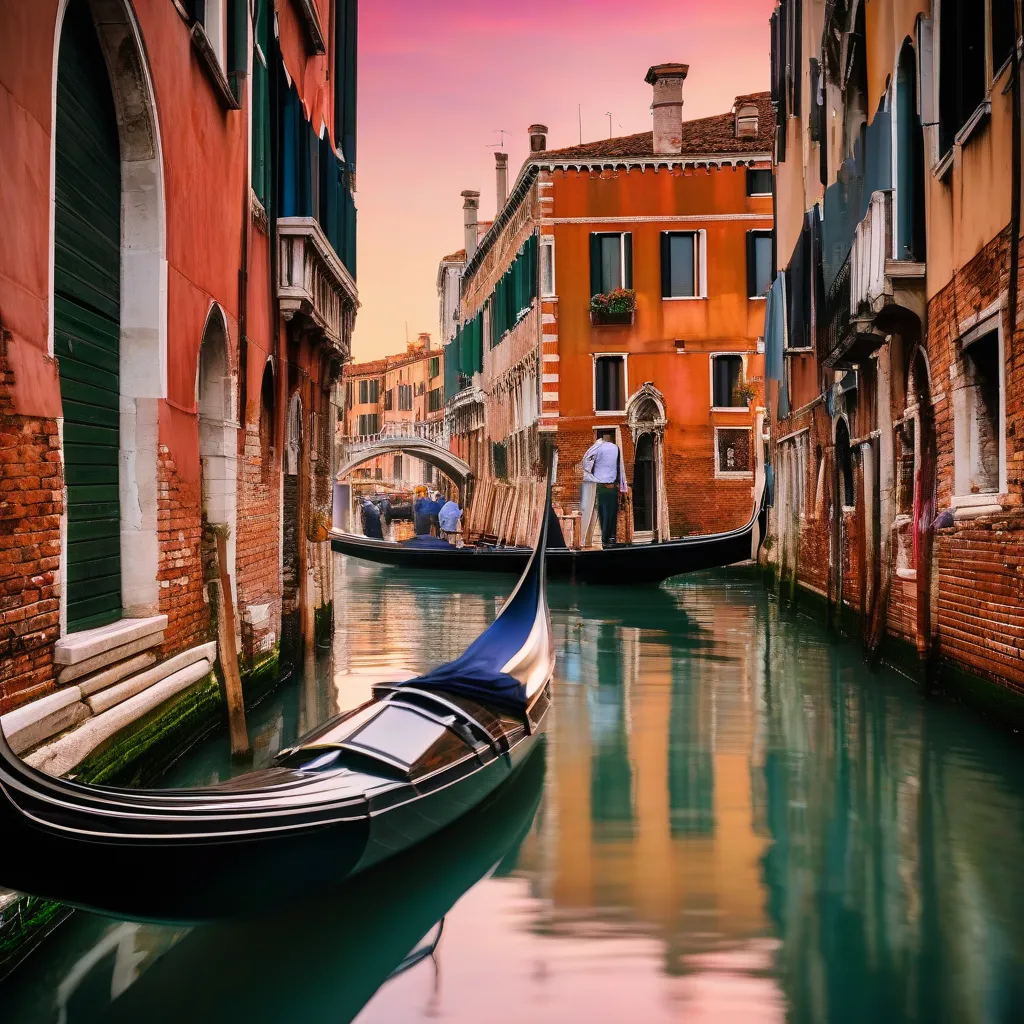 Gondola on the Grand Canal, Venice