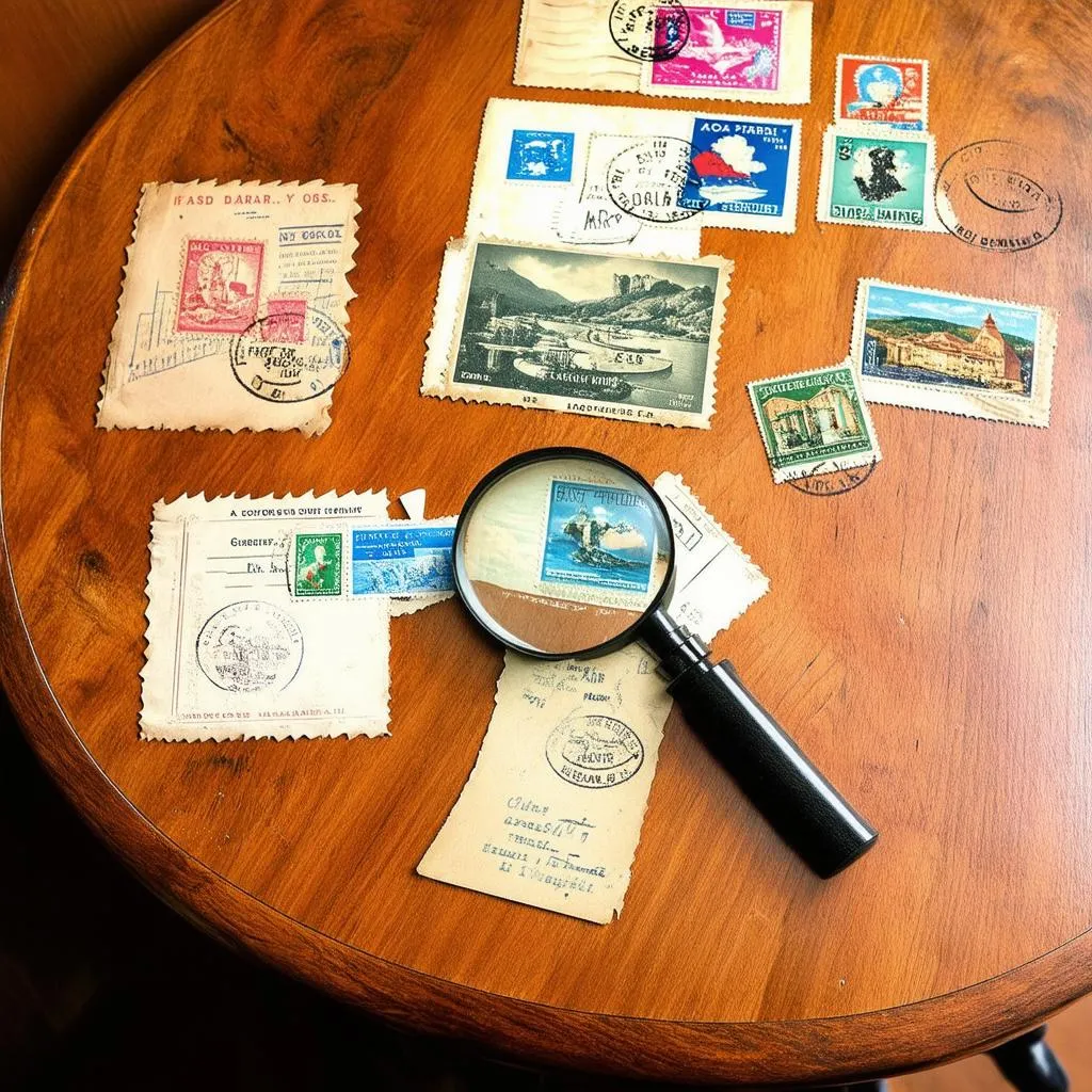 Postcards and Stamps