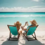 Couple Relaxing on a Visa-Free Beach