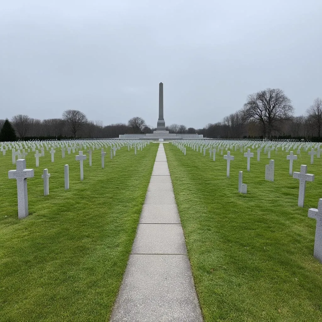 A Somber World War I Battlefield Memorial