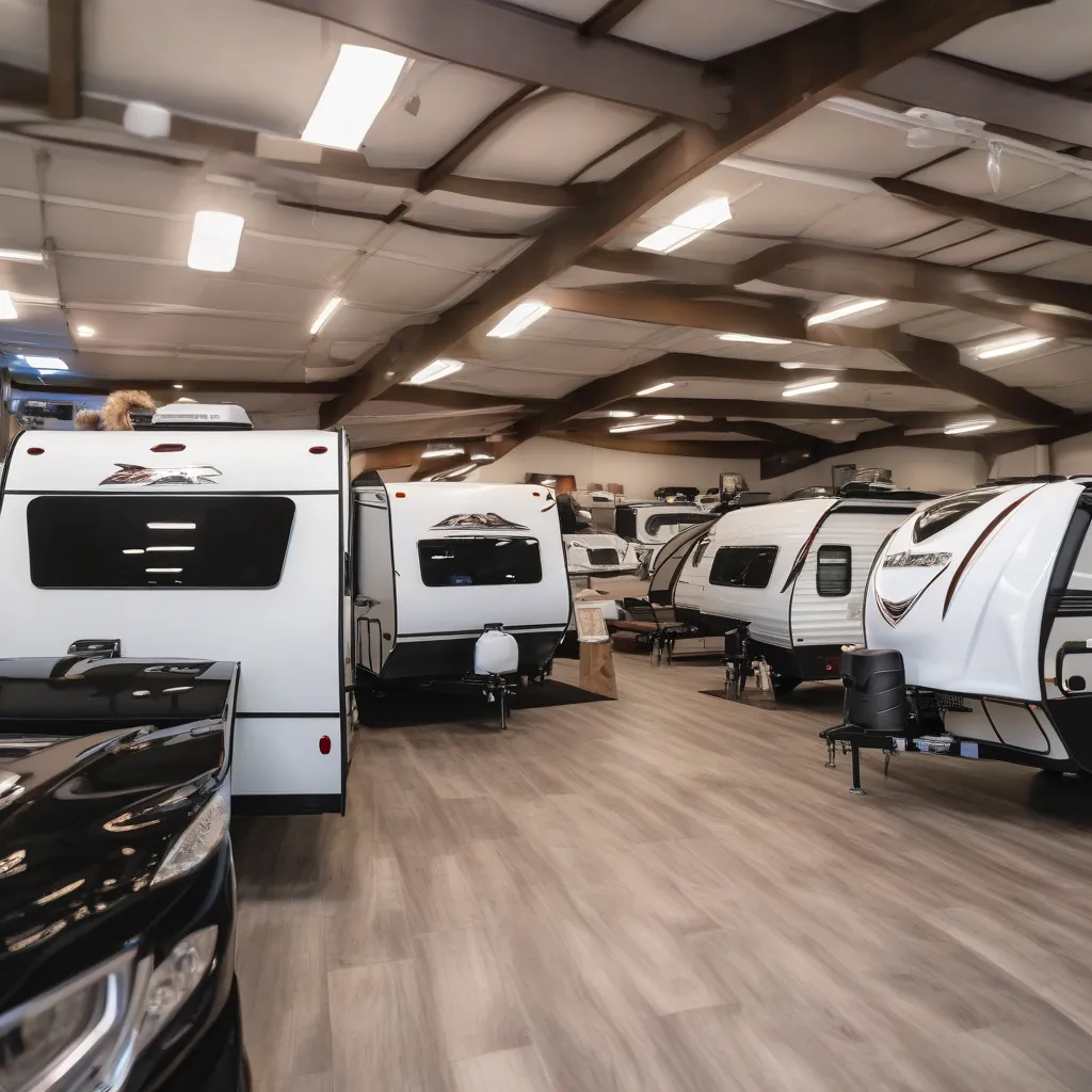 Modern A-Frame Trailer Dealership