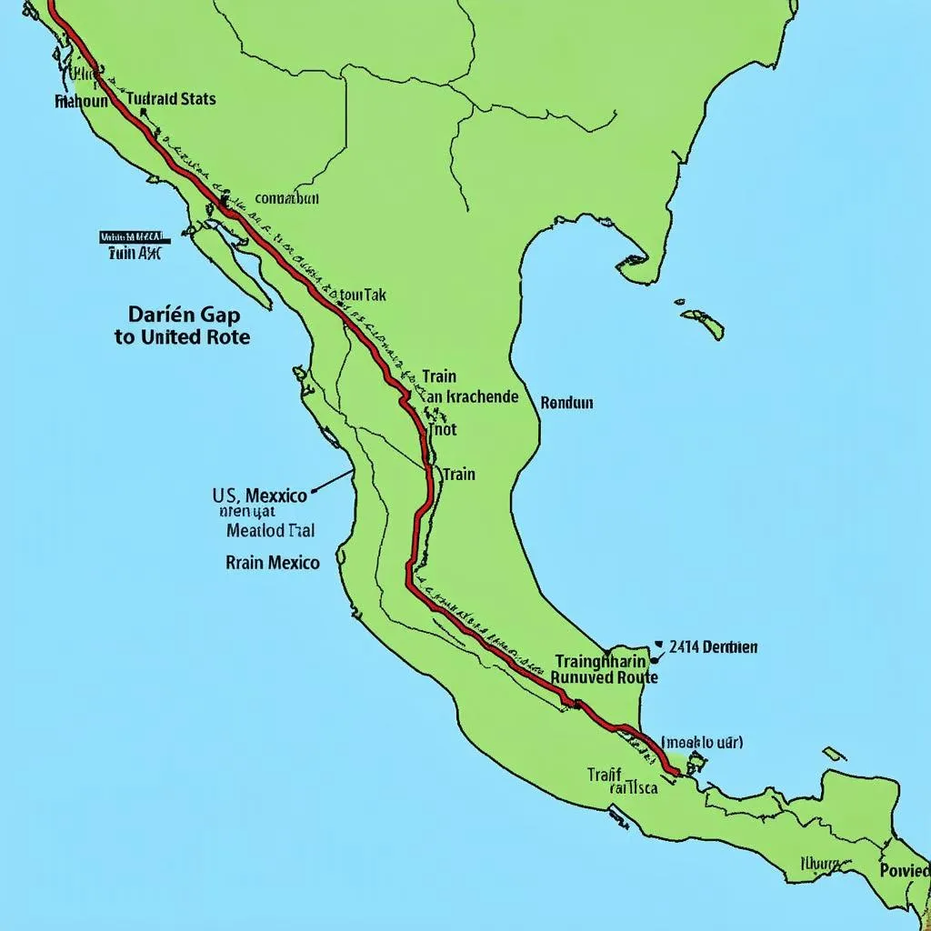 Central America Migration Routes