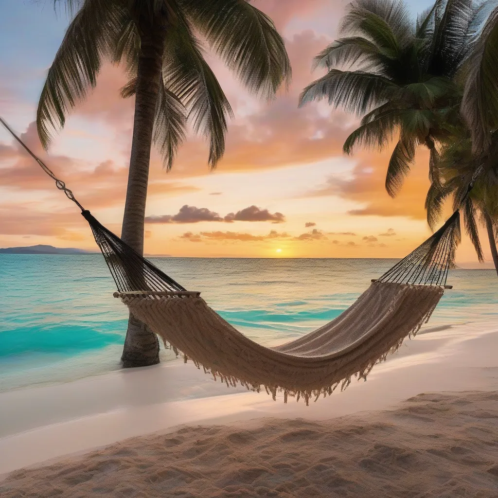 Relaxing on a Tranquil Beach