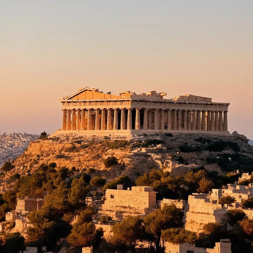 The Acropolis in Athens, Greece