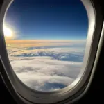 Airplane Window View