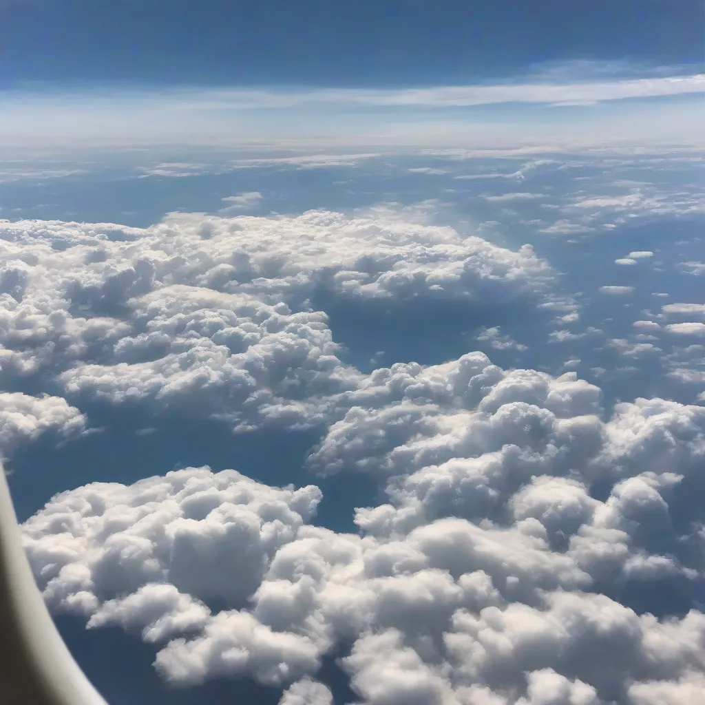 Airplane Window View