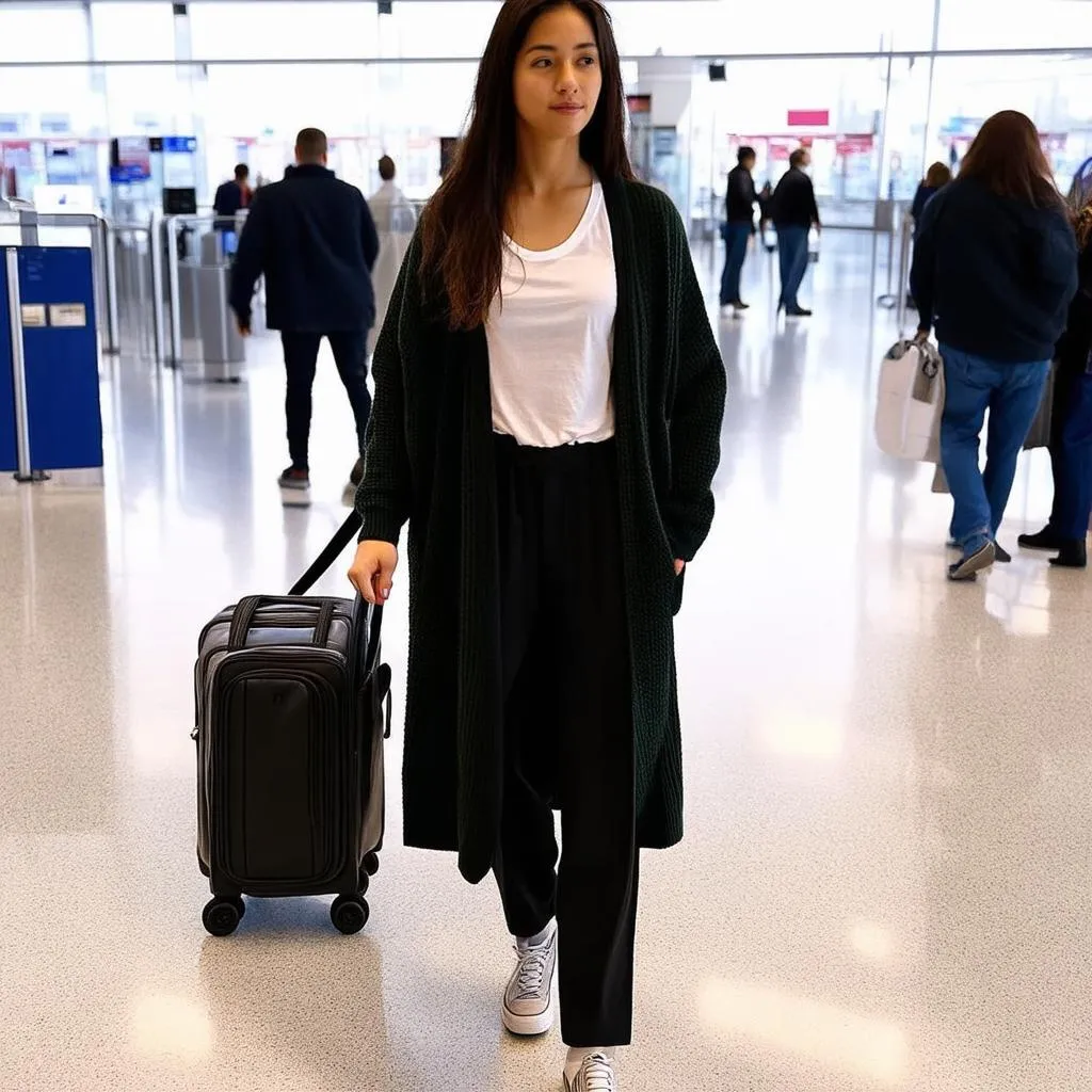 Stylish Airport Layering