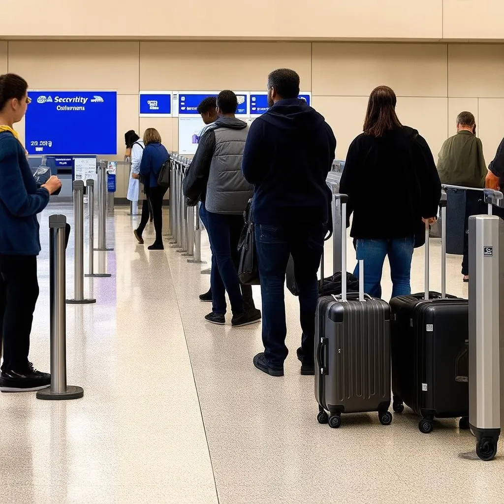 Airport Security Line