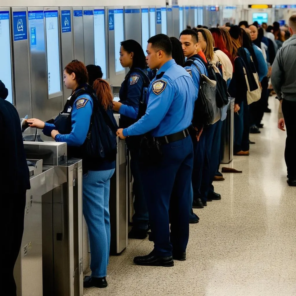 Airport Security Line