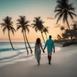 Couple Relaxing on Beach