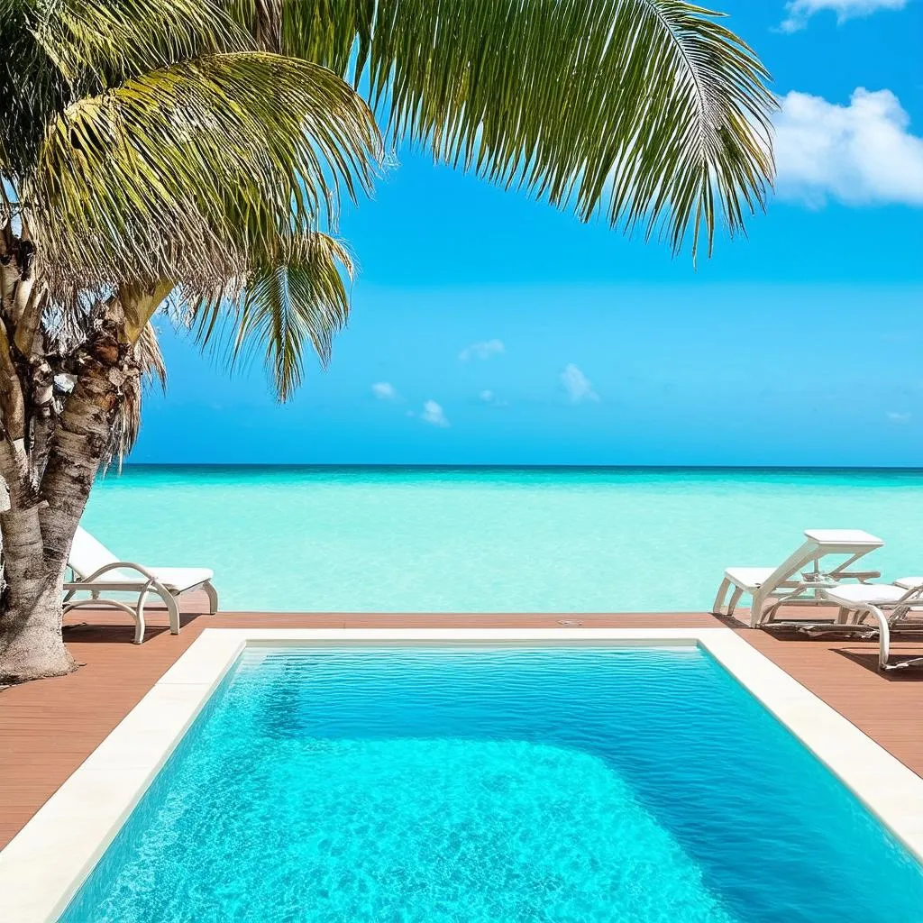 Luxury Beachfront Infinity Pool at AM Resorts