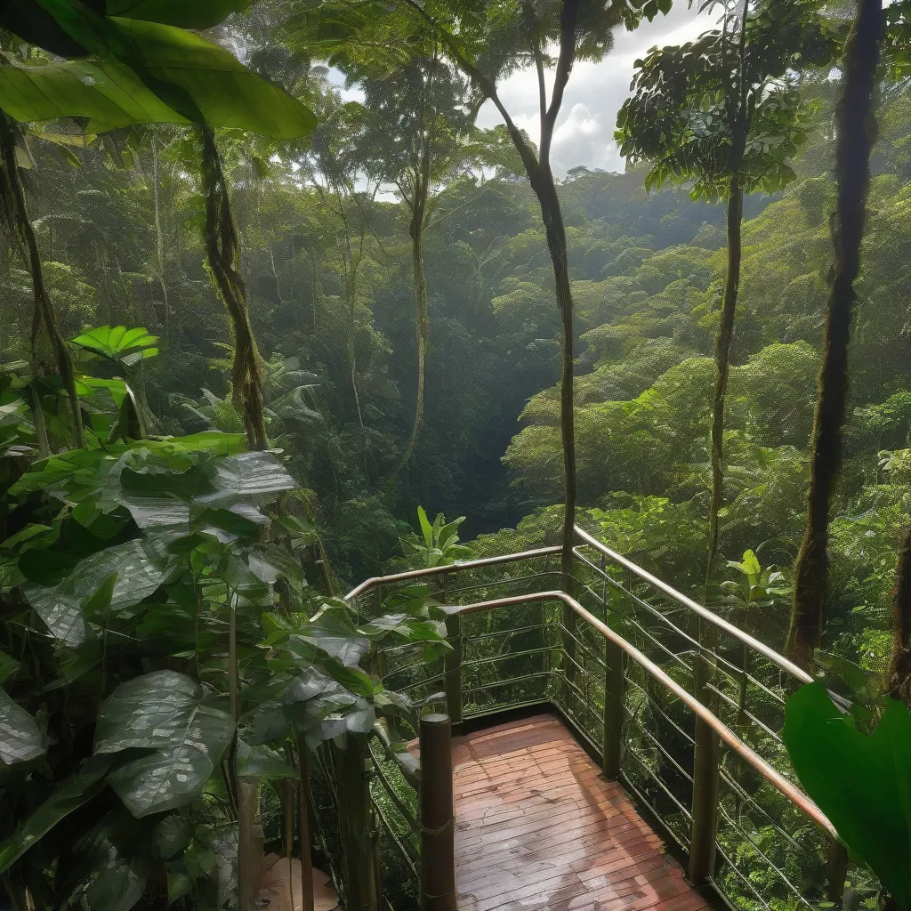 Walking Through the Amazon Rainforest Canopy