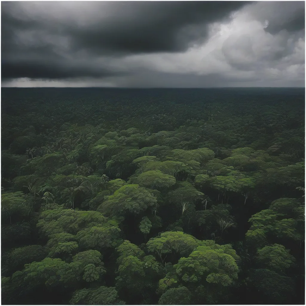 Storm in the Amazon Rainforest