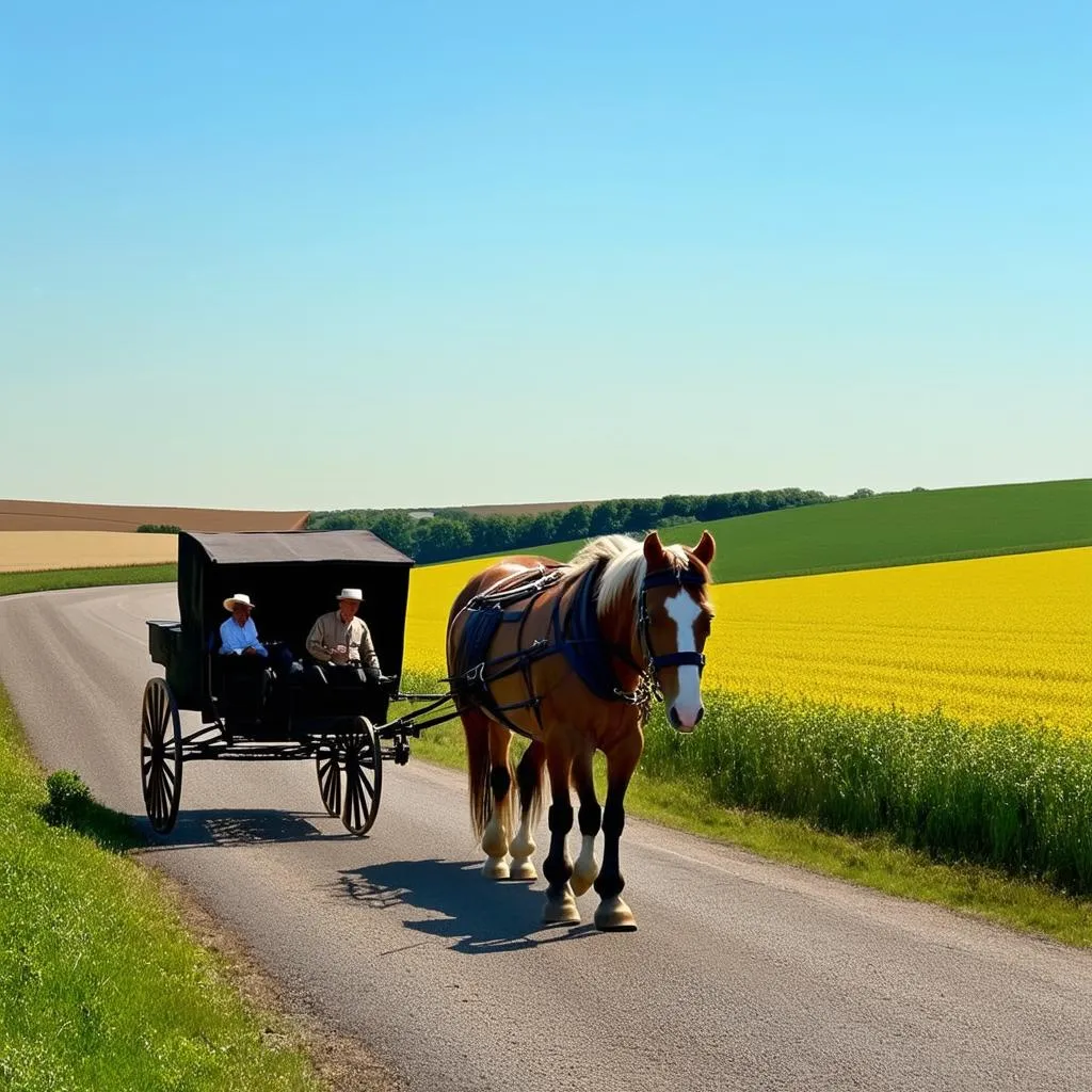 Horse and Carriage in Amish Country