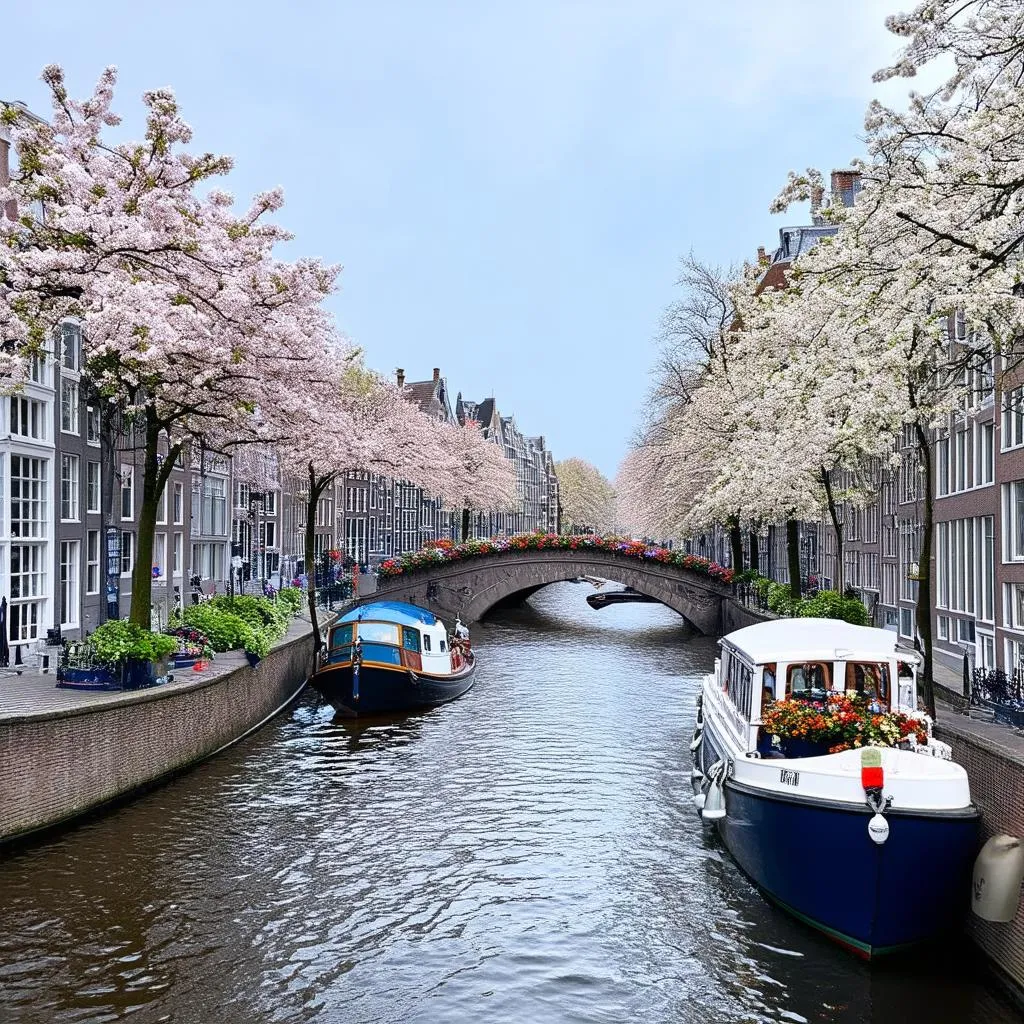 Amsterdam Canals in Spring