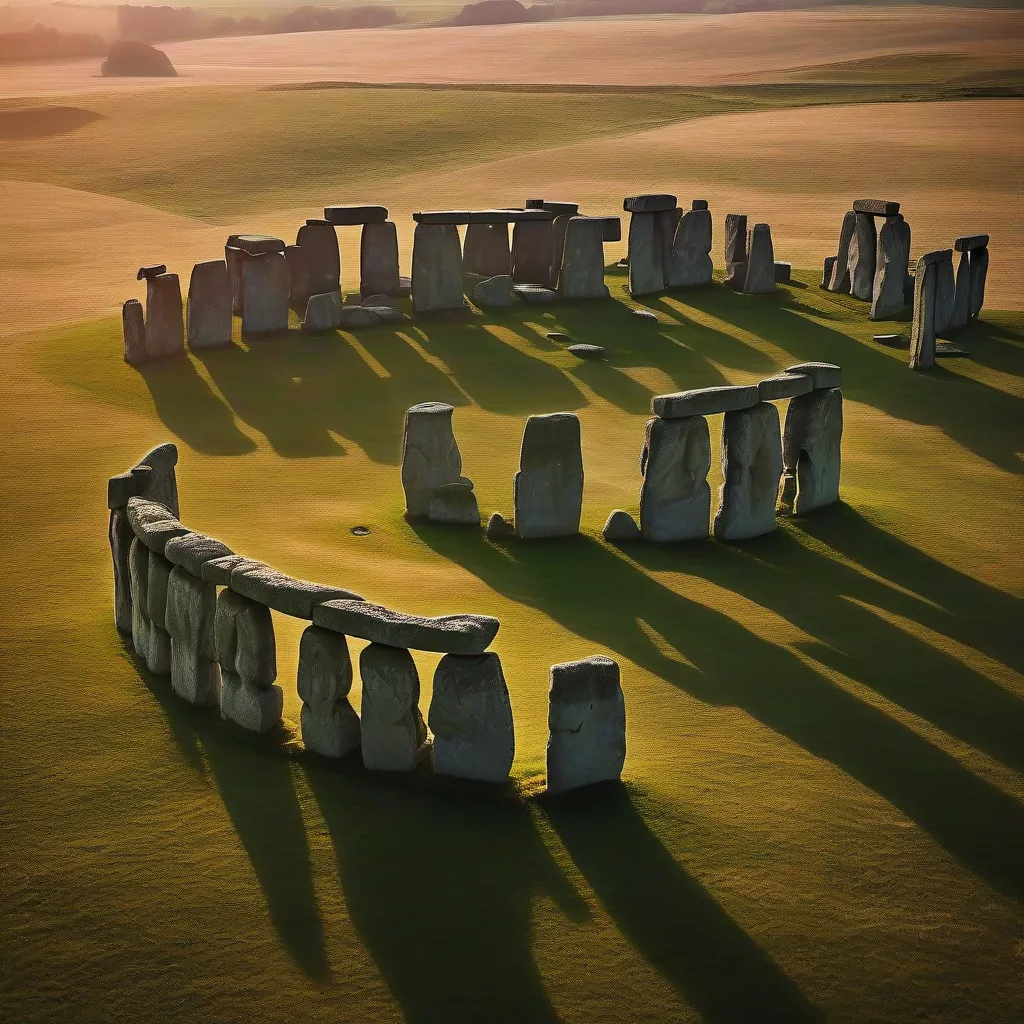 Ancient Stonehenge Sunset