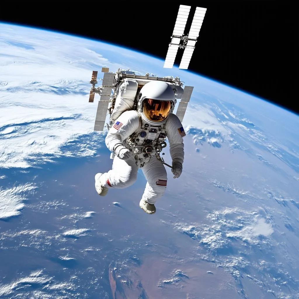 Astronaut on Spacewalk