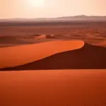 Atacama Desert at sunset