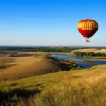 Hot Air Balloon Ride over Scenic Landscape