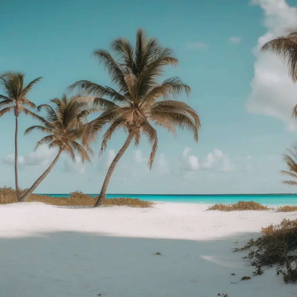 Paradise Beach in the Bahamas