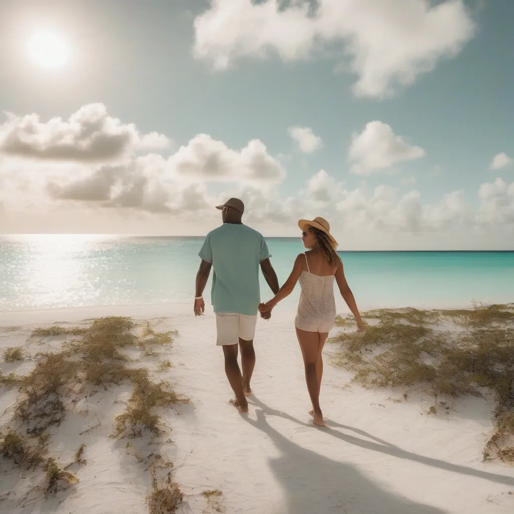 Couple Enjoying a Safe Vacation in The Bahamas