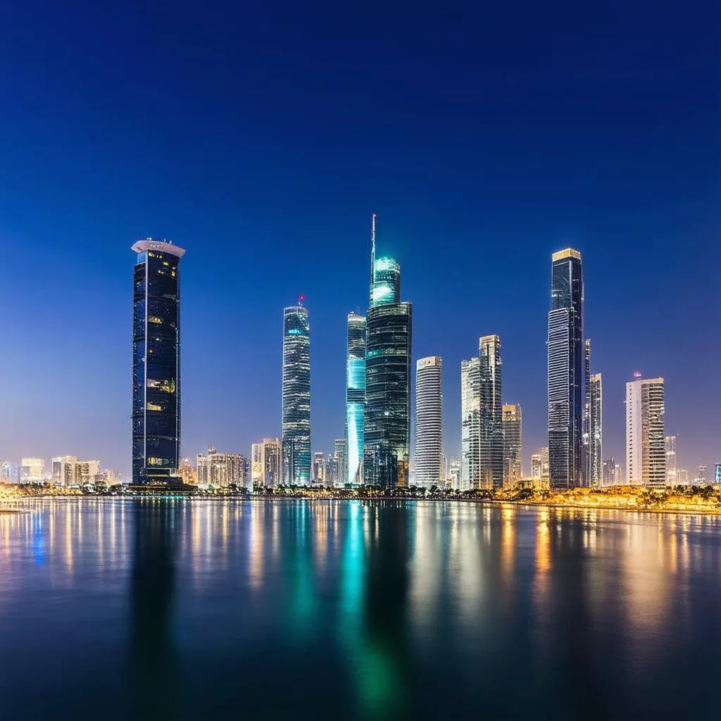 Bahrain Skyline at Night