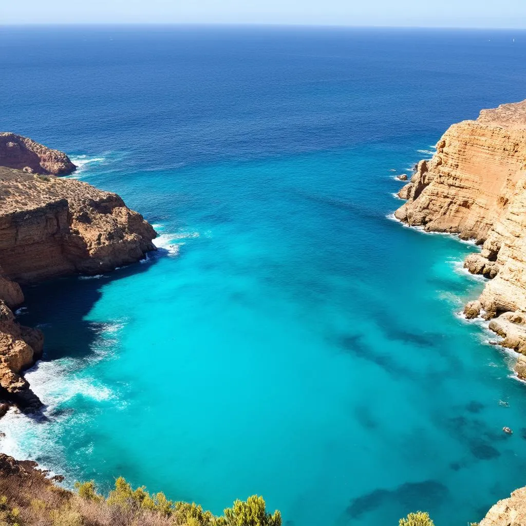 Scenic View of Baja California's Coastline