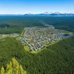 Aerial View of Bettles, Alaska