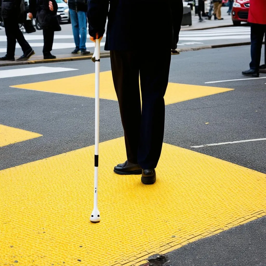 Navigating the City with a Cane