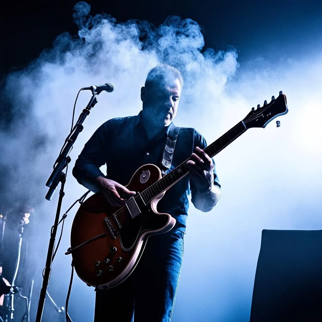 Blues Musician on Stage