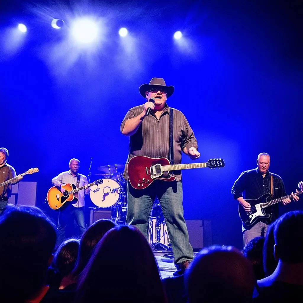 Blues Traveler performing on stage