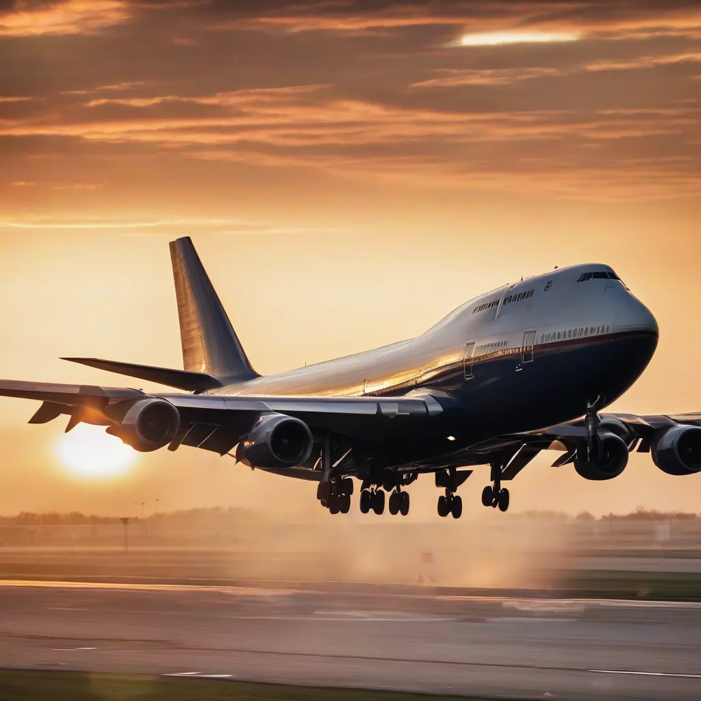 Boeing 747 Taking Off